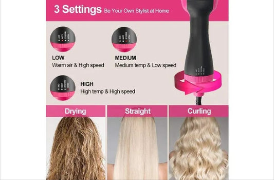 Salon-Style Hair at Home – Hot Air Brush Straightener