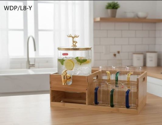 Fancy Glass Container & Cup Set – Style Meets Everyday Functionality