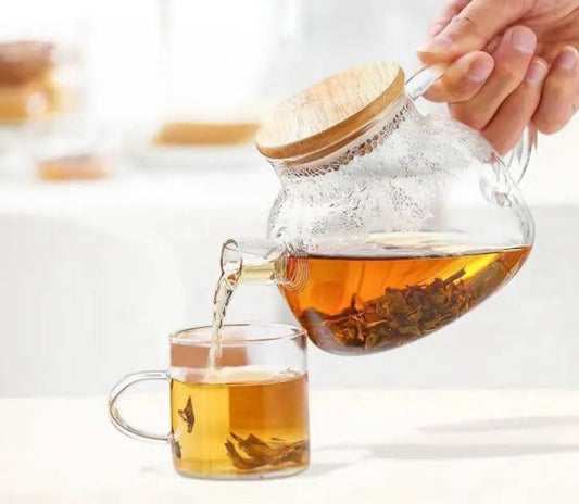 Fancy Glass Cup & Kettle Set – Elegant Serving with a Modern Touch