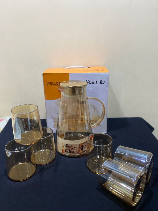 Fancy Glass & Jug Set – Elegant Serving for Every Occasion