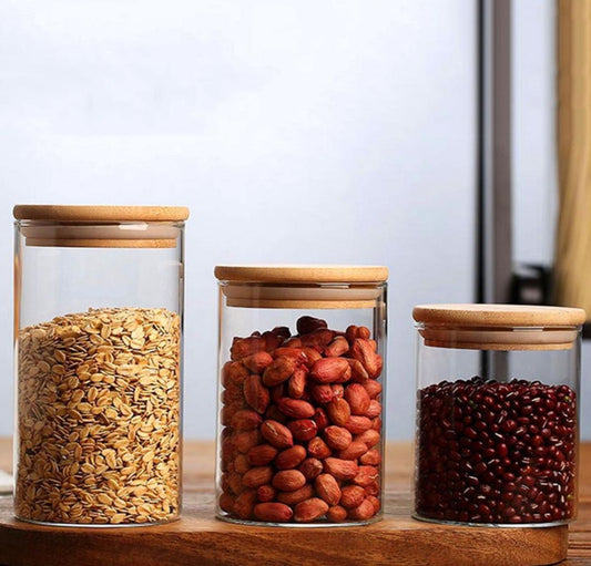 Fancy Glass Jar Set – A Perfect Blend of Elegance & Practical Storage